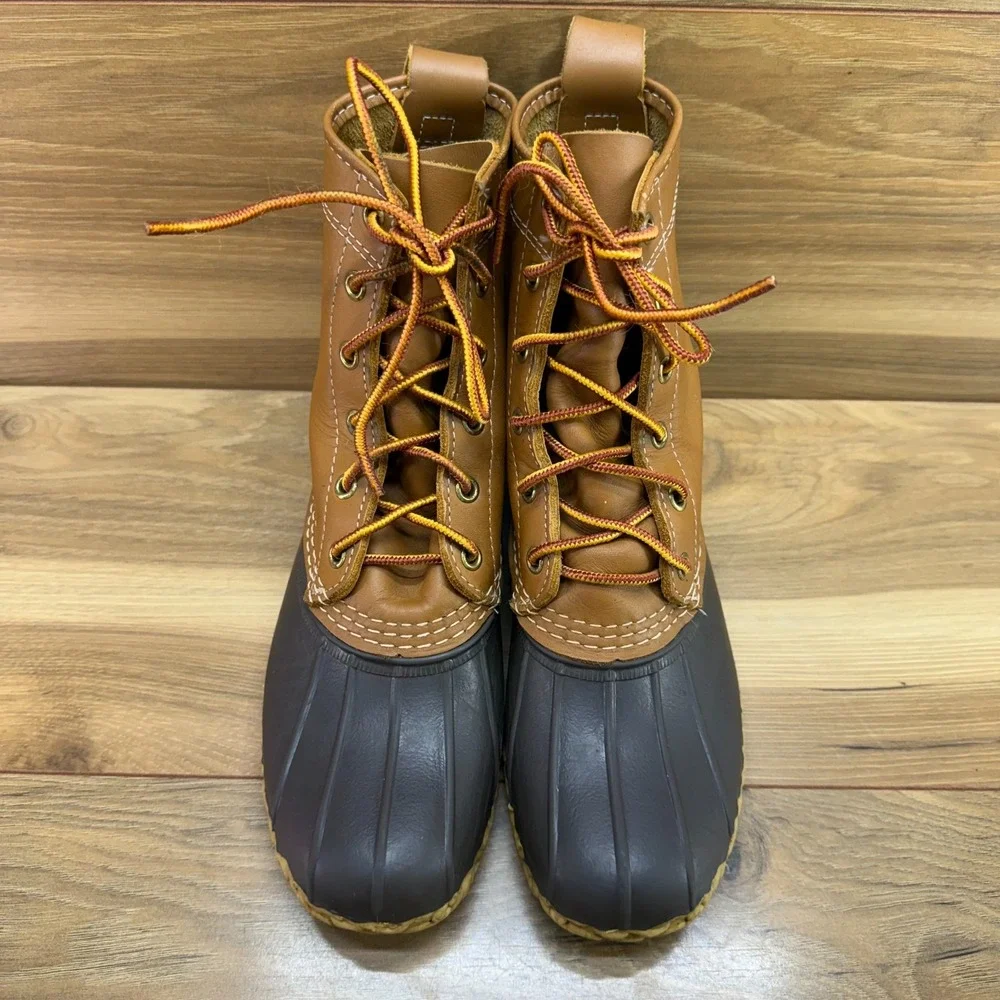 LL Bean Boots Duck Boot Women 7 M Lace Up Waterproof Outdoor Trail Fall Winter